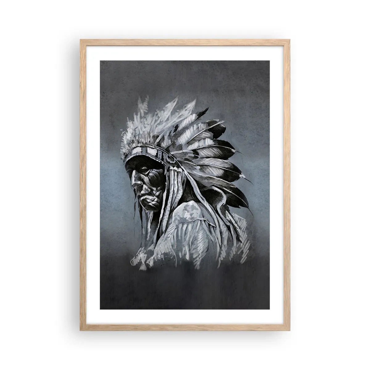 Plakat w ramie jasny dąb - Powrót do korzeni - 50x70 cm