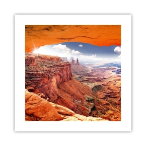 Plakat - Wyrzeźbione przez samą naturę - 40x40 cm