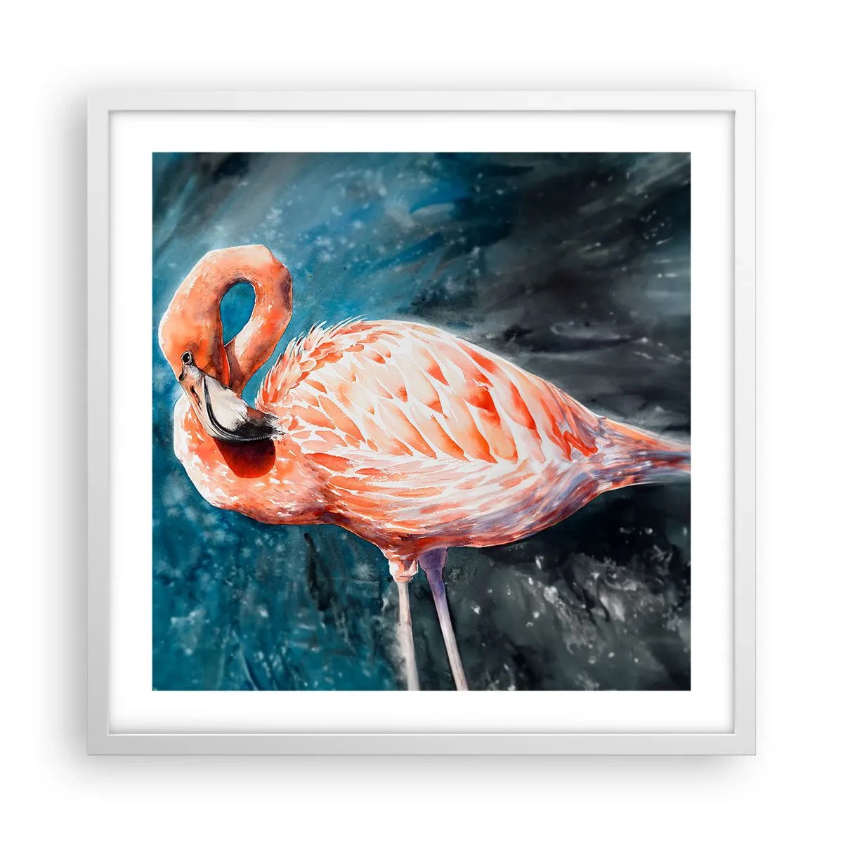 Plakat w białej ramie - Dekoracyjny z natury - 50x50 cm