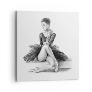 Obraz na płótnie - Zaczarowana tańcem - 70x70 cm