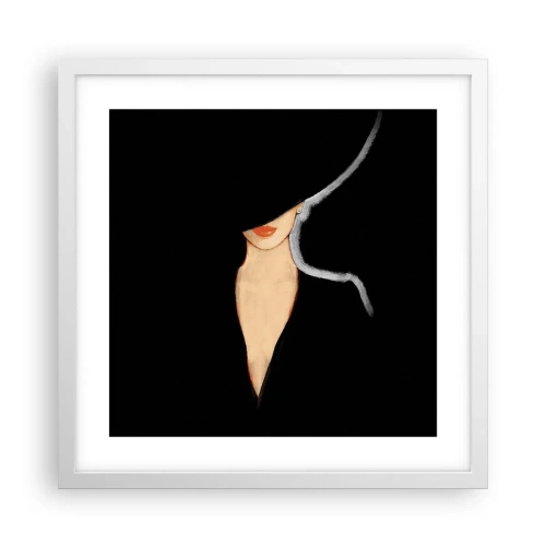 Plakat w białej ramie - Elegancja i styl - 40x40 cm