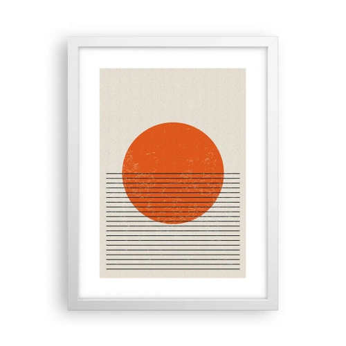 Plakat w białej ramie - Zawsze słońce - 30x40 cm