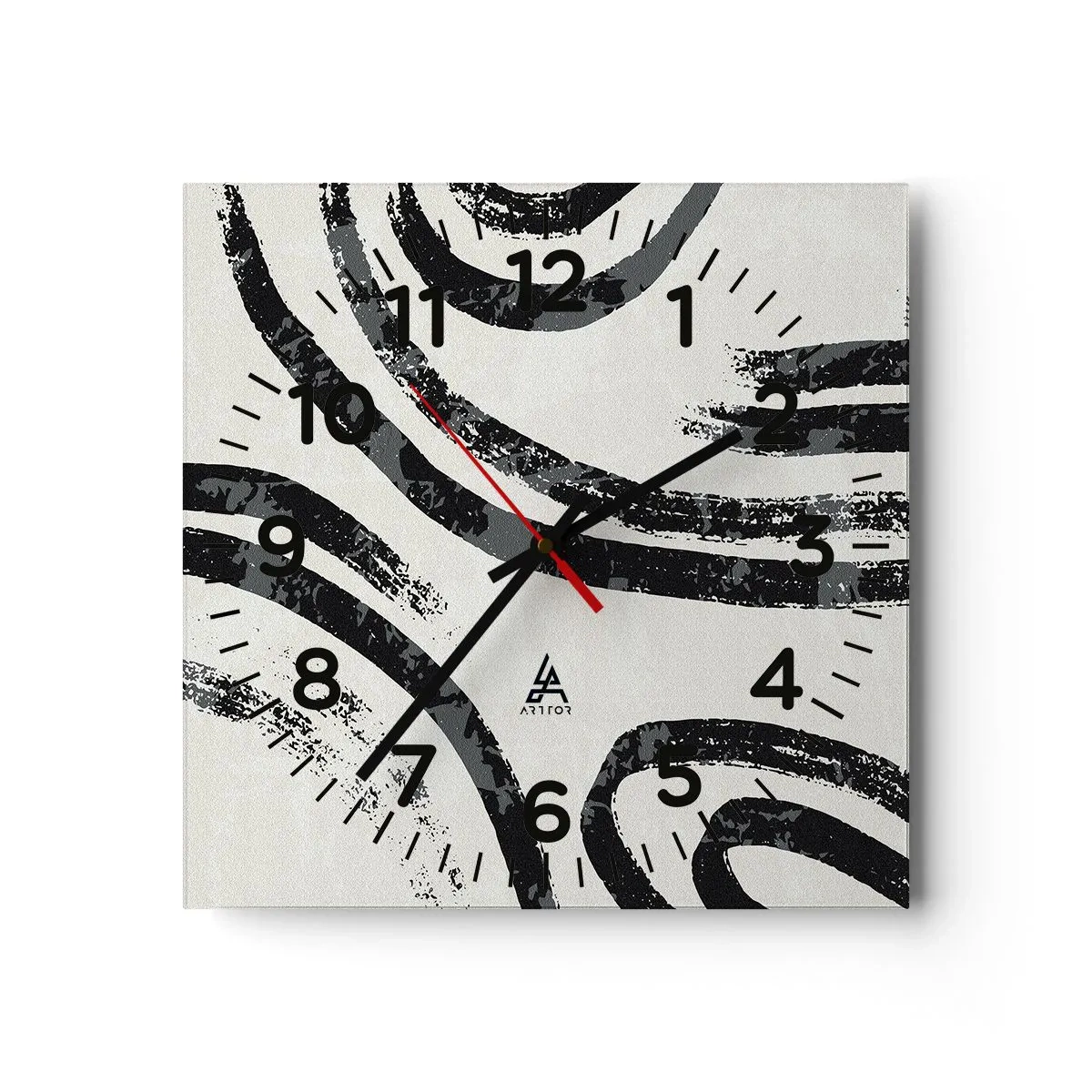 Zegar ścienny - W pół zatrzymany - 30x30 cm