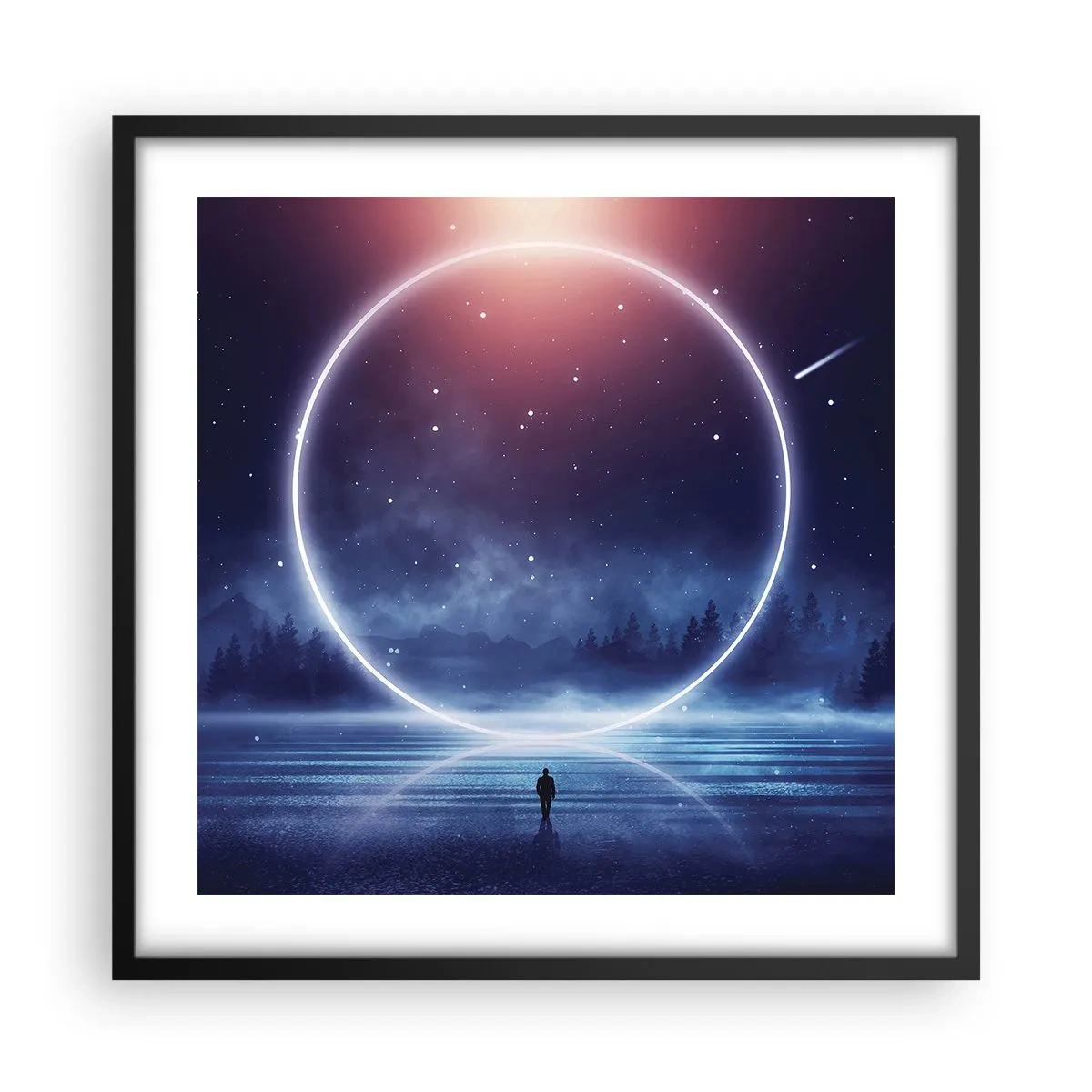 Plakat w czarnej ramie - Już tu są… - 50x50 cm