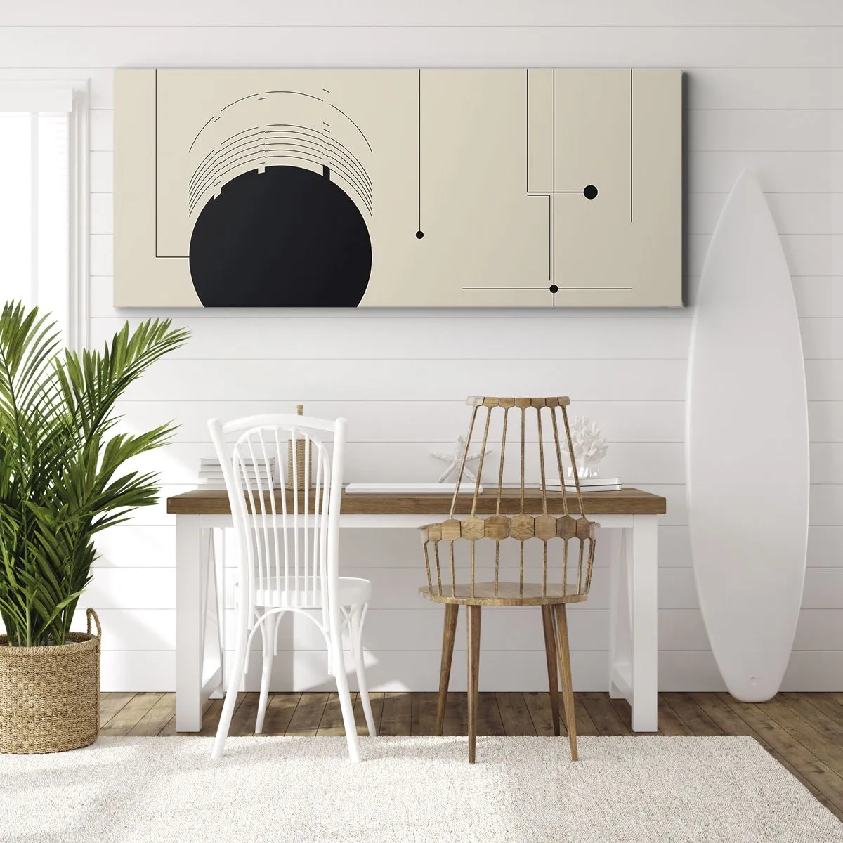Obraz na płótnie - Sprężysta i dynamiczna kompozycja - 90x30 cm