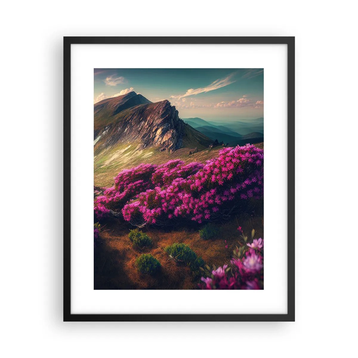 Plakat w czarnej ramie - Lato w górach - 40x50 cm
