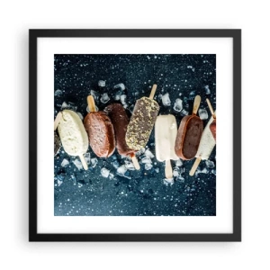 Plakat w czarnej ramie - Smak gorącego lata - 40x40 cm