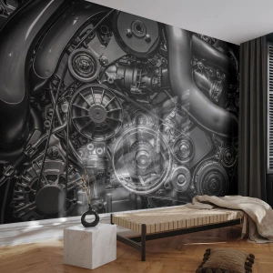 Fototapeta Standard Eco - Poezja mechaniki - Silnik, Mechanik, Metal - 400x280 cm