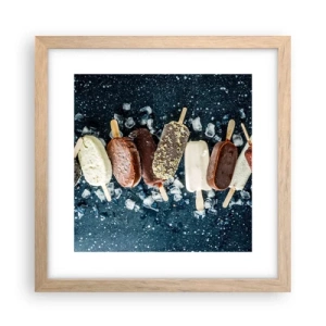 Plakat w ramie jasny dąb - Smak gorącego lata - 30x30 cm