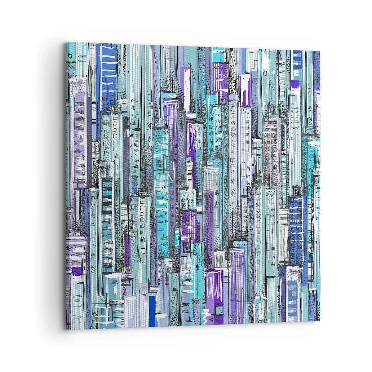 Obraz na płótnie - Pobłękitniałe od nieba - 60x60 cm