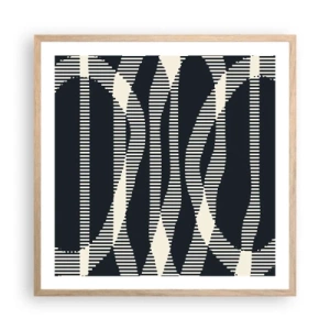 Plakat w ramie jasny dąb - Próba przełamania ciemności - 60x60 cm