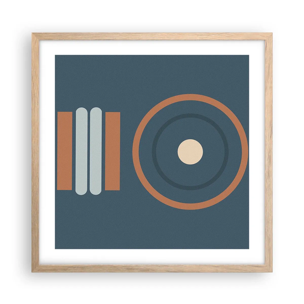 Plakat w ramie jasny dąb - Istota rzeczy - 50x50 cm