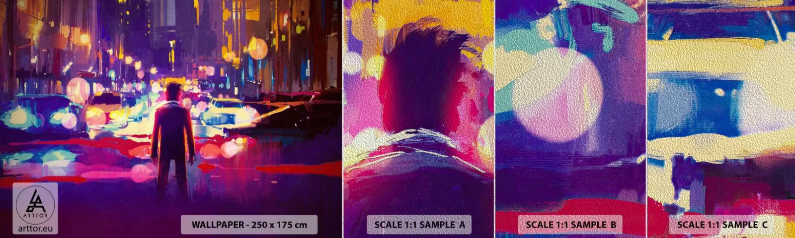 Fototapeta Próbka Premium Sand - Zanurzony w świetle - Miasto, Mężczyzna, Nowy Jork - 100x30 cm