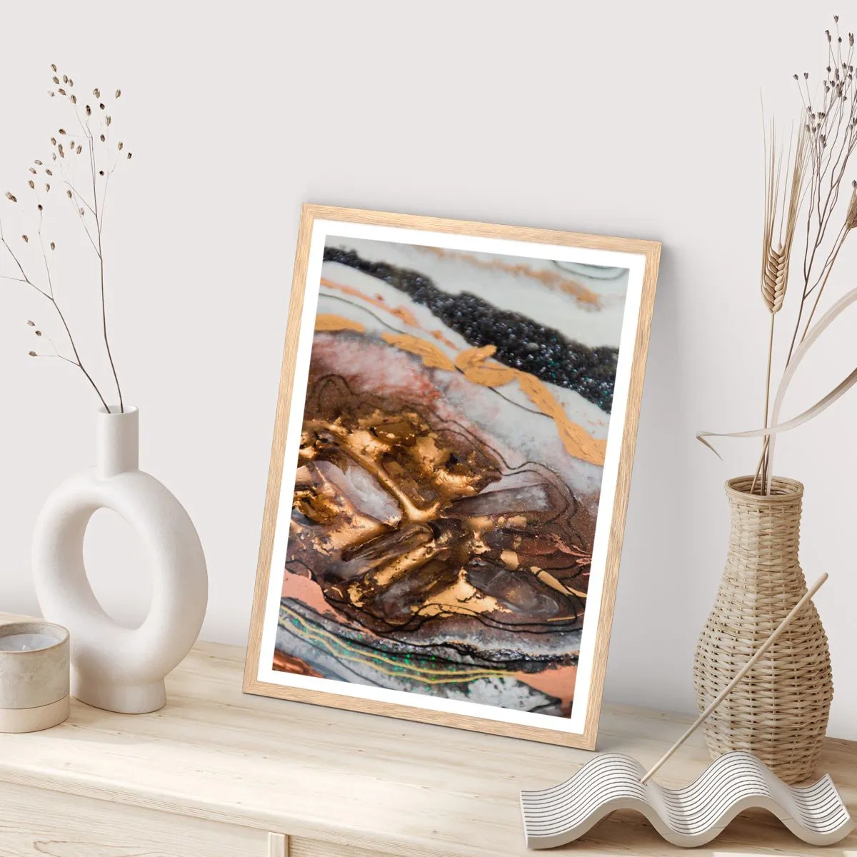 Plakat w ramie jasny dąb - Żywioł ziemi - 50x70 cm