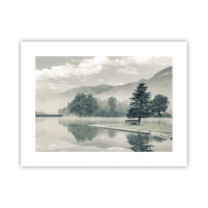 Plakat - Jezioro jeszcze śpi - 40x30 cm