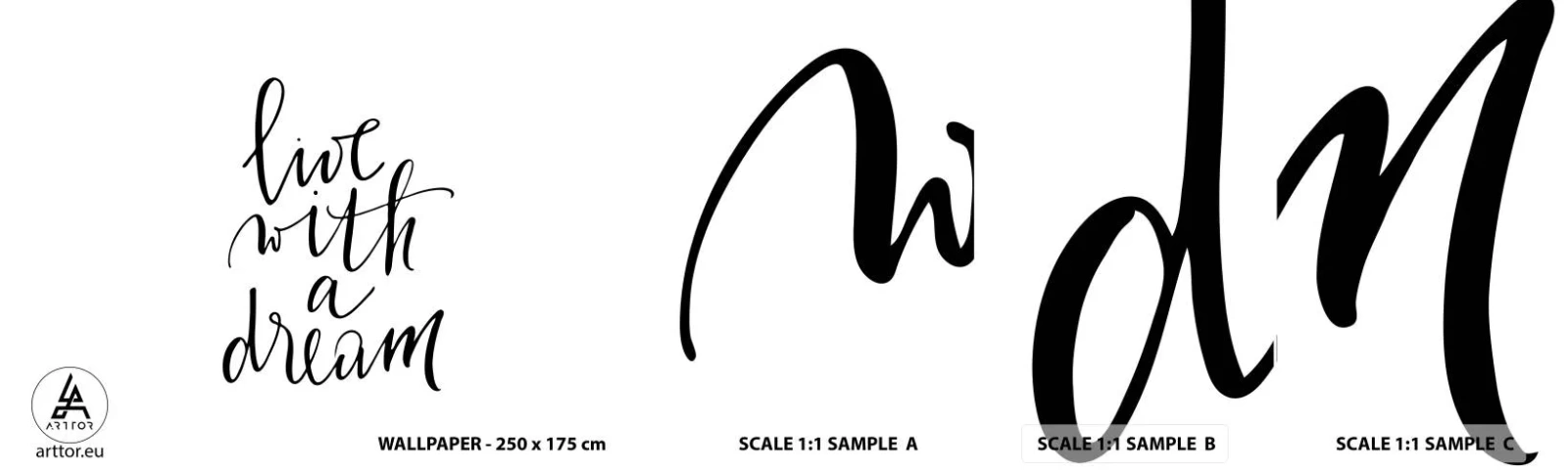 Fototapeta Próbka Samoprzylepna Deluxe Sticker - Of course - Typografia, Afirmacja, Maksyma - 100x30 cm