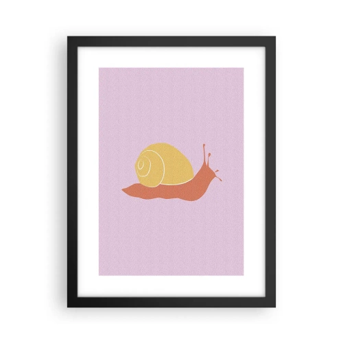 Plakat w czarnej ramie - Nie ma pośpiechu - 30x40 cm