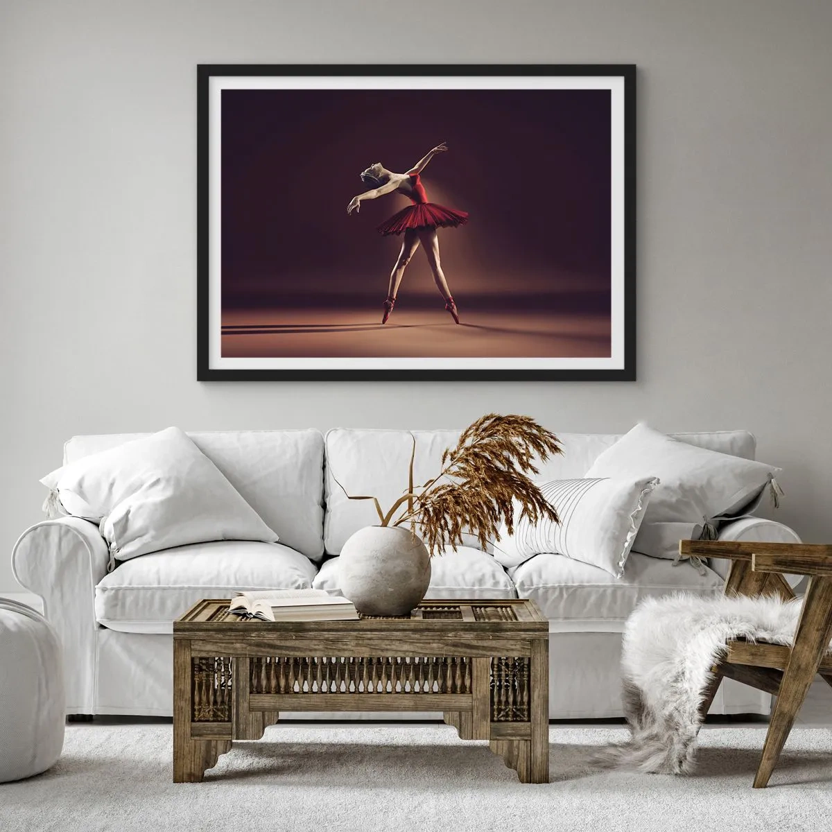 Plakat w czarnej ramie - Prima ballerina - 91x61 cm