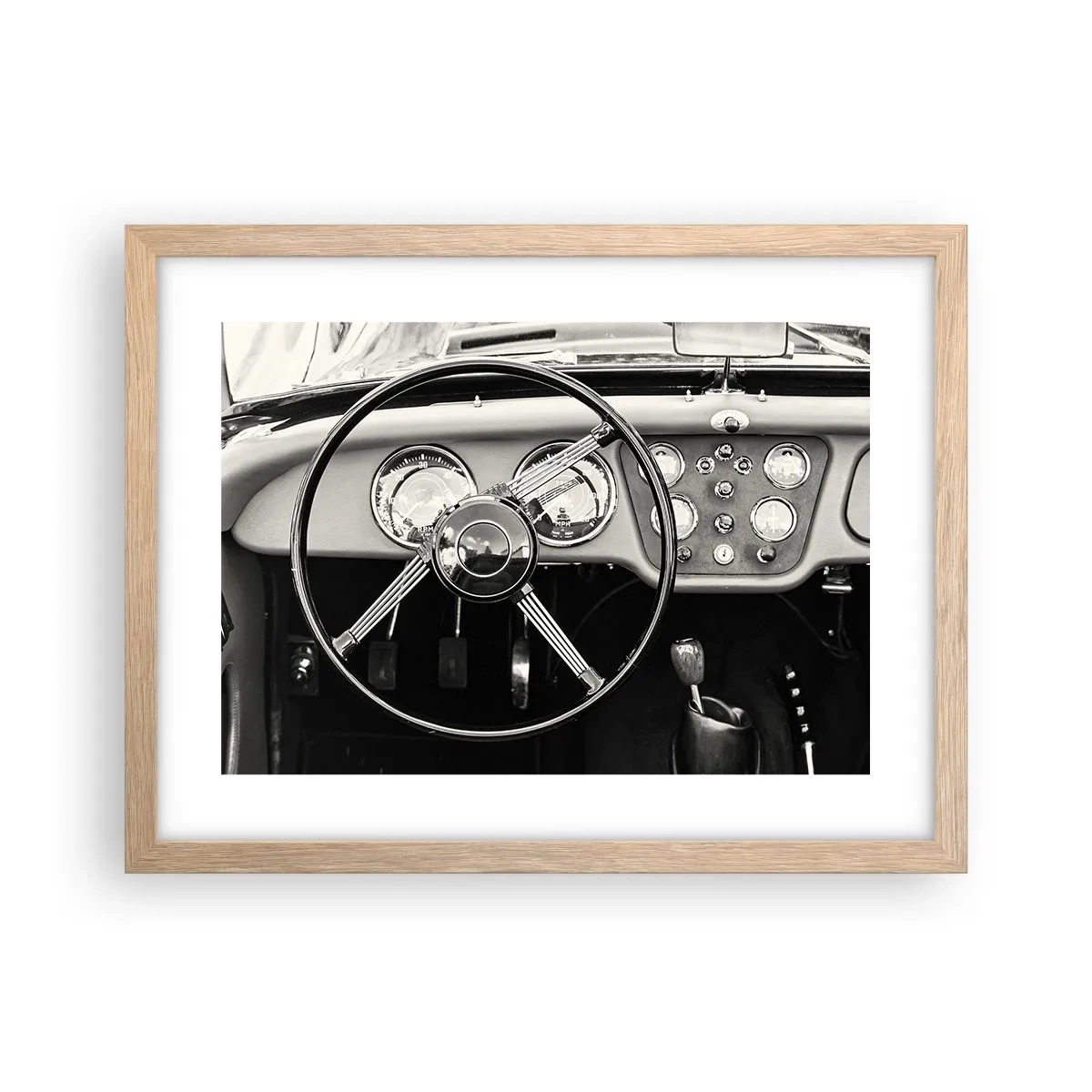 Plakat w ramie jasny dąb - Marzenie kolekcjonera - 40x30 cm