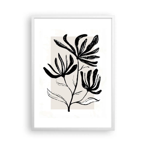 Plakat w białej ramie - Szkic do zielnika - 50x70 cm