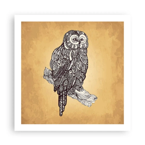 Plakat - Misterne ornamenty mądrości - 60x60 cm