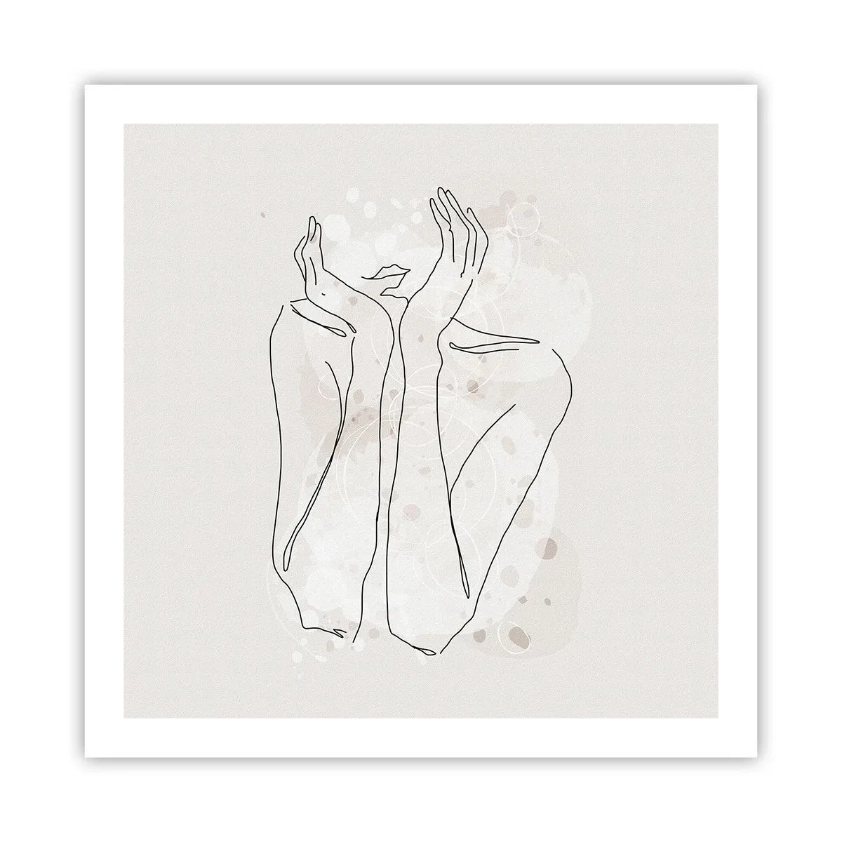 Plakat - Rozmarzona chwila - 60x60 cm