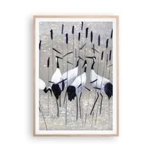 Plakat w ramie jasny dąb - Wśród swoich - 70x100 cm
