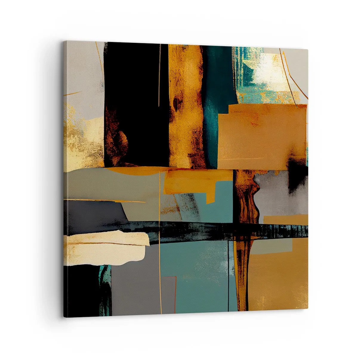 Obraz na płótnie - Abstrakcja – światło i cień - 60x60 cm