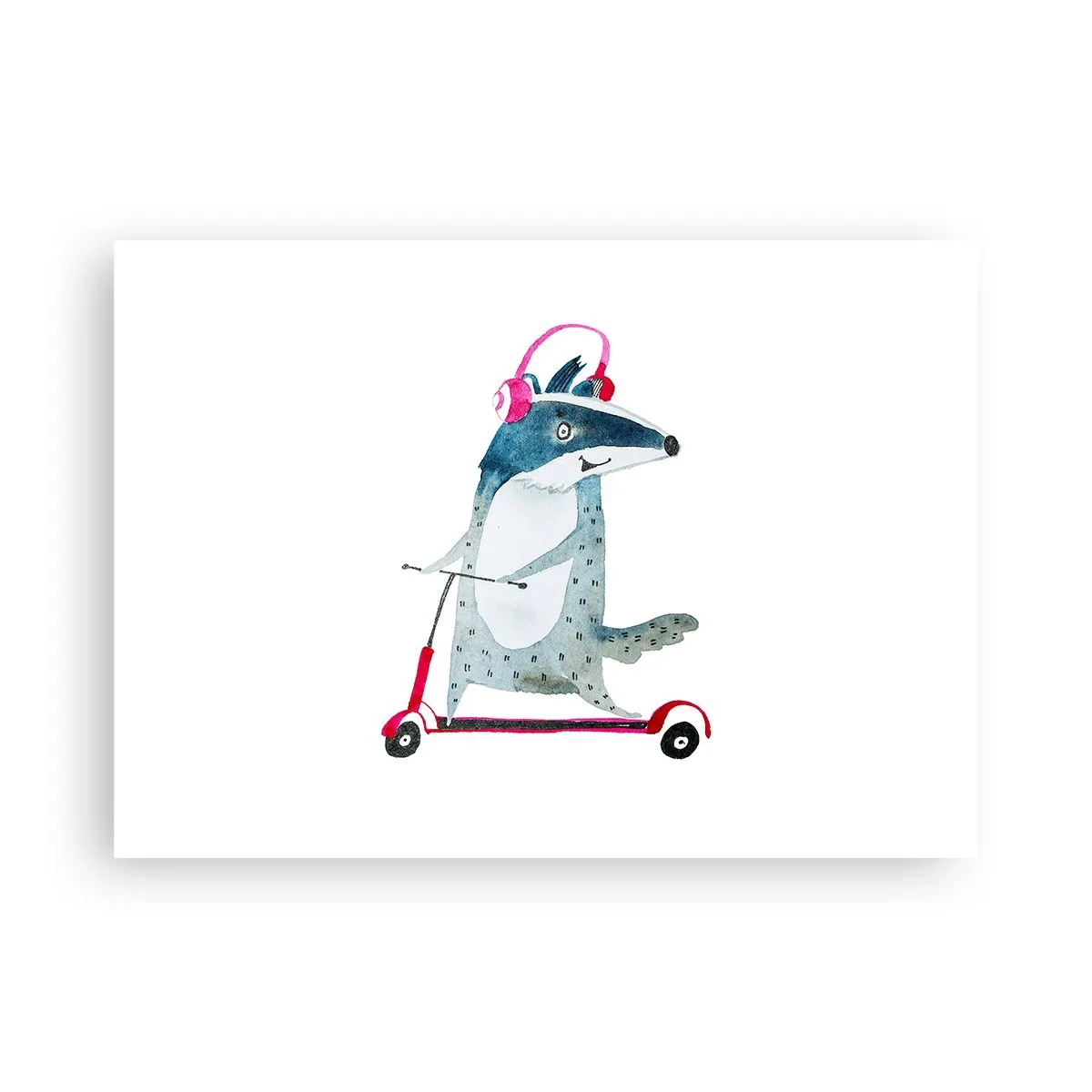 Plakat - Borsucze radości - 70x50 cm