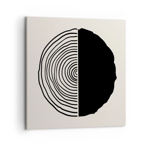 Obraz na płótnie - Pół na pół - 60x60 cm