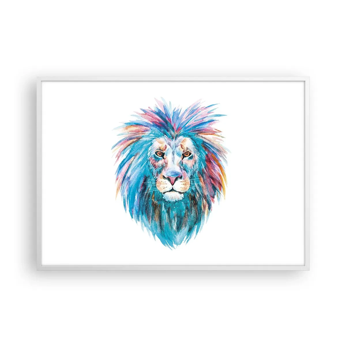 Plakat w białej ramie - Elektryzująca aura - 100x70 cm