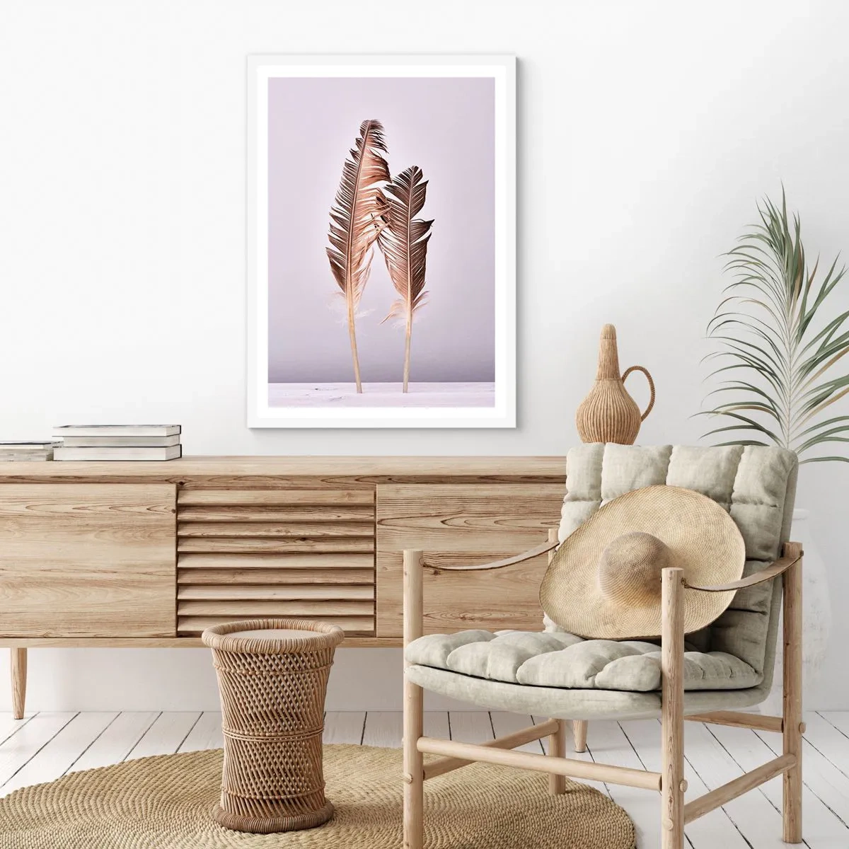 Plakat w białej ramie - Przeciw nicości - 40x50 cm