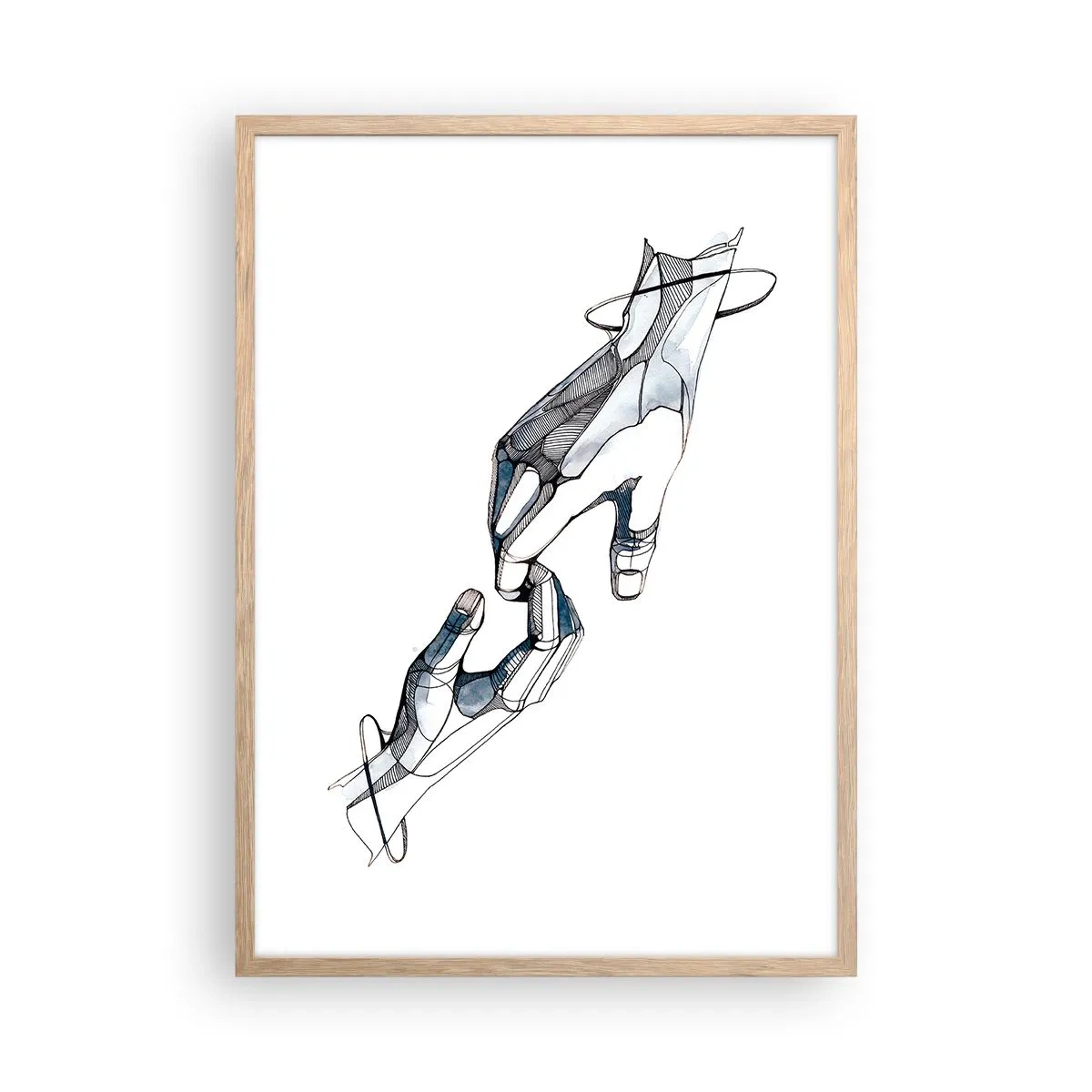 Plakat w ramie jasny dąb - Dobry gest - 50x70 cm