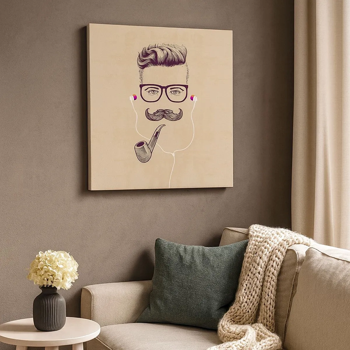 Obraz na płótnie - Prawdziwy mężczyzna? - 30x30 cm