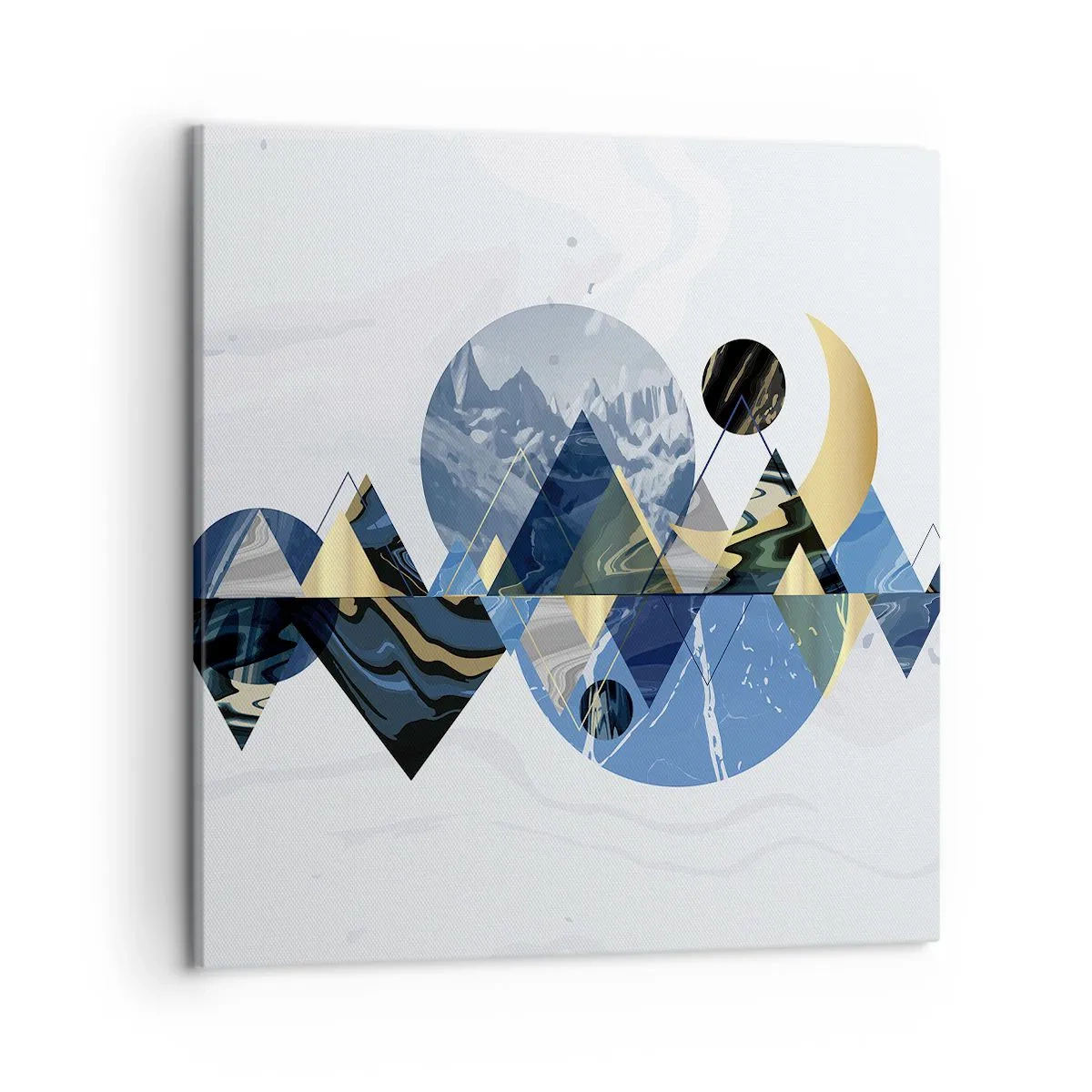 Obraz na płótnie - Pejzaż geometryczny - 50x50 cm