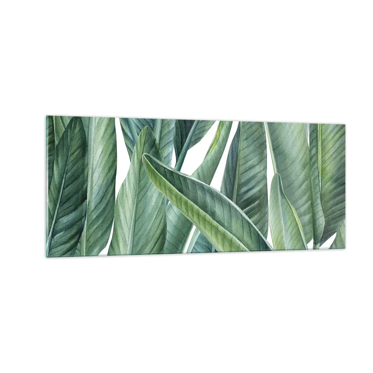 Obraz na szkle - Zieleń sama w sobie - 100x40 cm