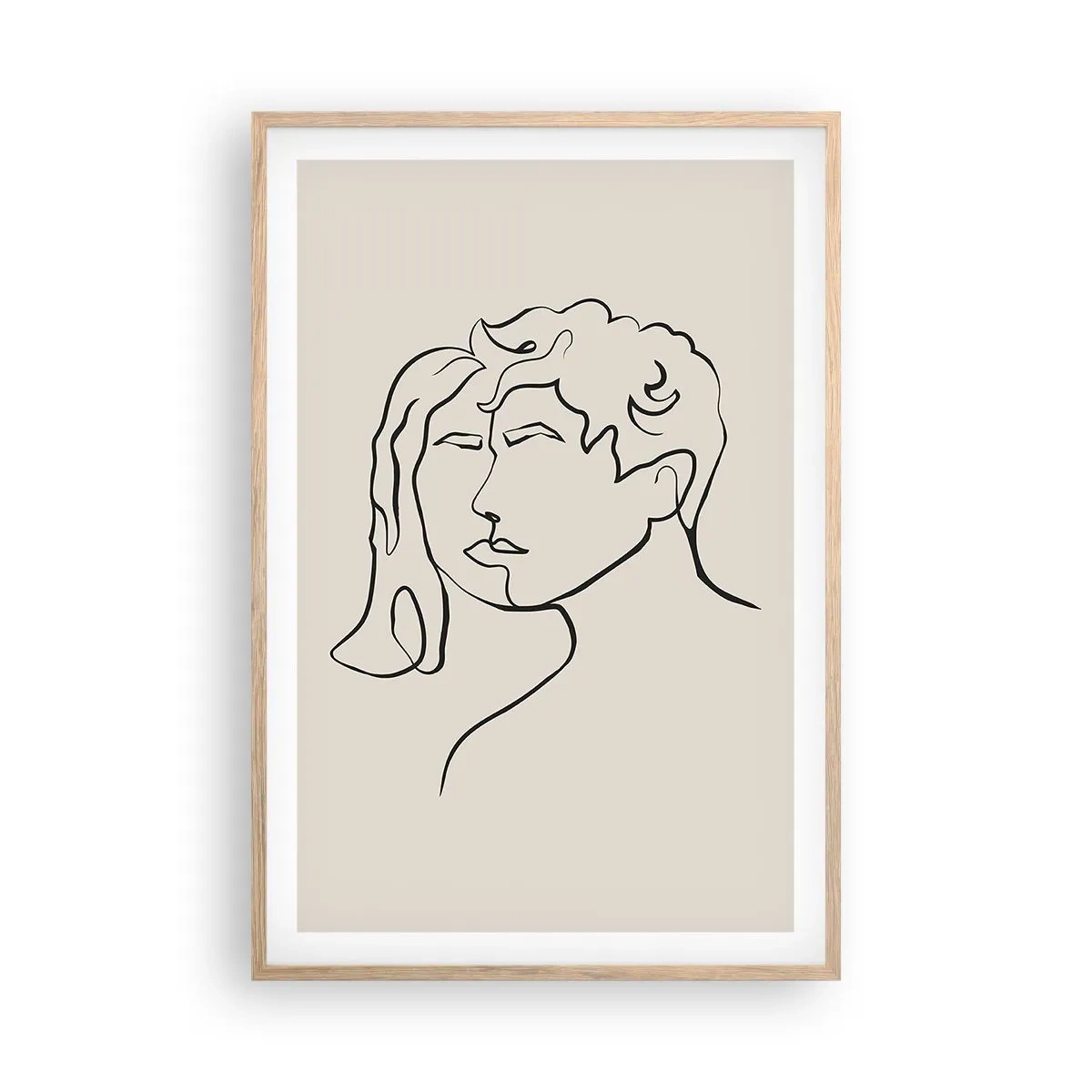 Plakat w ramie jasny dąb - I stała się jedność - 61x91 cm