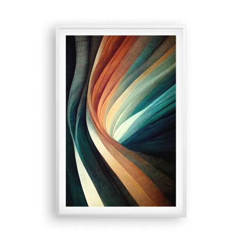 Plakat w białej ramie - Utkane z barw - 61x91 cm