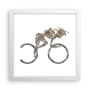 Plakat w białej ramie - Wspaniała maszyna - 30x30 cm