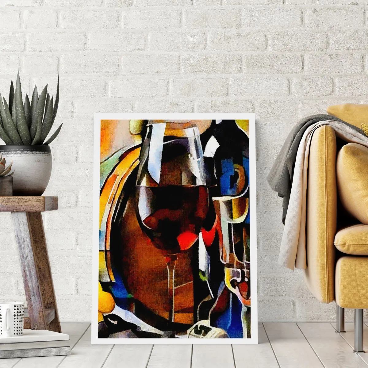 Plakat - Kieliszek czerwonego wina w artystycznym ujęciu - 50x70cm - I świat nabiera barw - Nowoczesna dekoracja ścienna do salonu, kuchni i sypialni ARTTOR