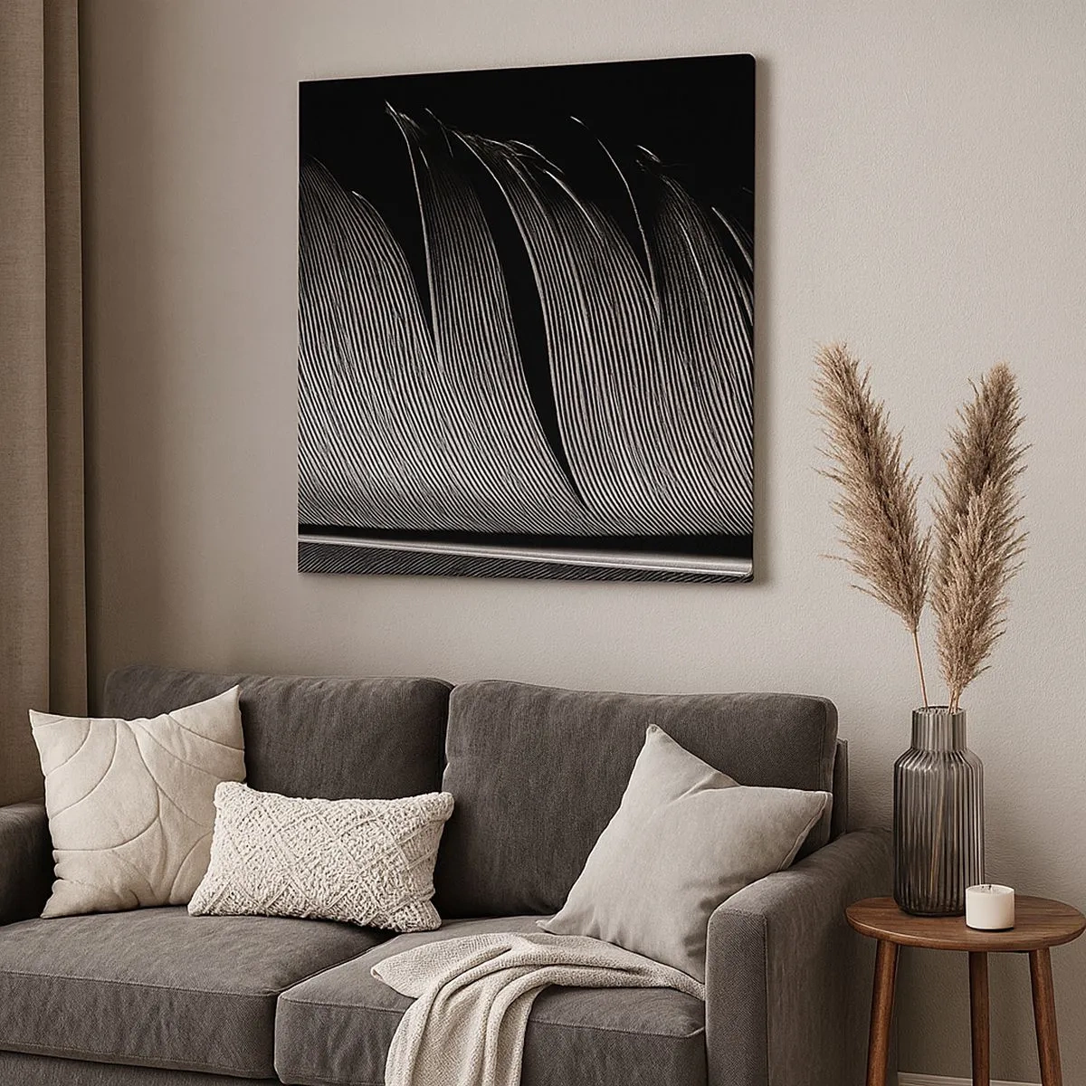 Obraz na płótnie - Pióro – cudowna konstrukcja - 30x30 cm