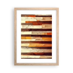 Plakat w ramie jasny dąb - Hymn leśnych drzew - 30x40 cm