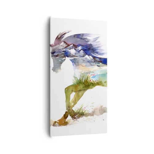 Obraz na płótnie - Z łąki wprost do nieba - 65x120 cm