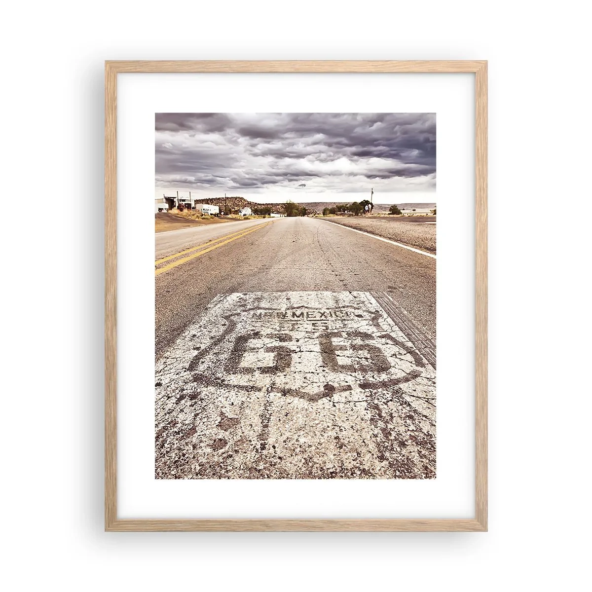 Plakat w ramie jasny dąb - Mother Road - amerykańska legenda - 40x50 cm