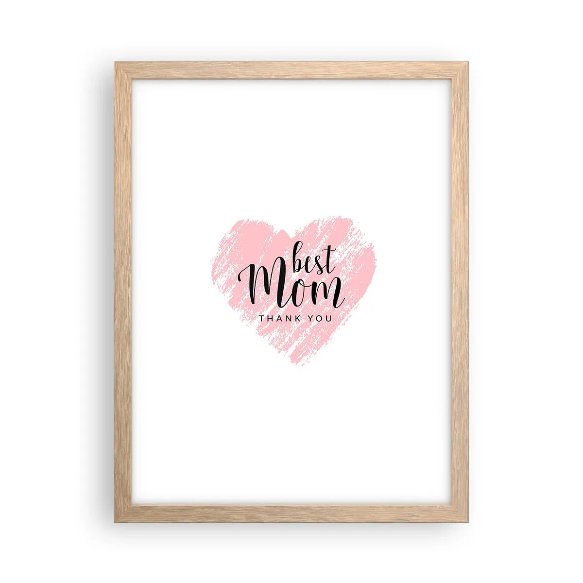 Plakat w ramie jasny dąb - Zawsze odpowiedni moment - 30x40 cm