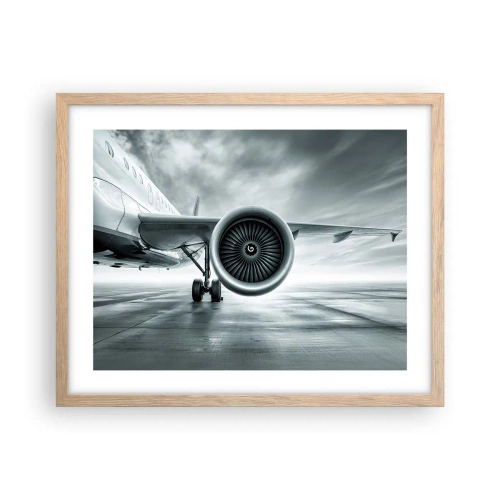 Plakat w ramie jasny dąb - Jest moc! - 50x40 cm