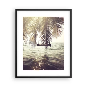 Plakat w czarnej ramie - Można bujać w obłokach do woli - 40x50 cm