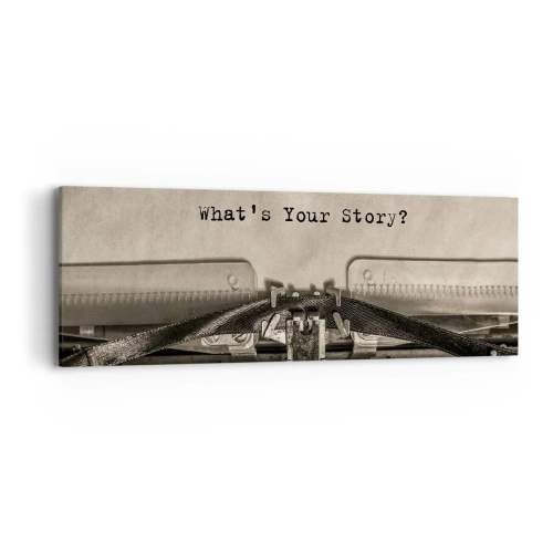 Obraz na płótnie - Opowiedz mi - 90x30 cm