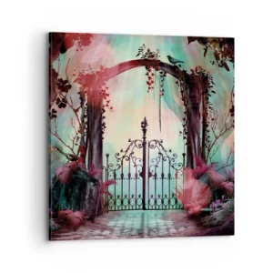 Obraz na płótnie - Tajemniczy ogród - 70x70 cm