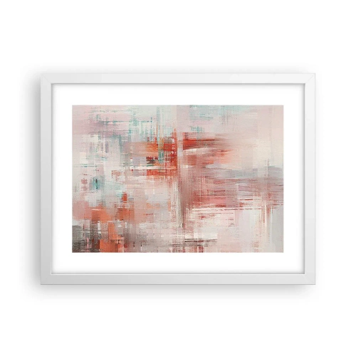 Plakat w białej ramie - Zamglone. Ale różowe - 40x30 cm